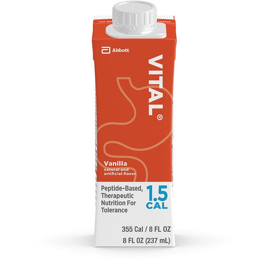 VITAL 1.5 CAL Peptide-Based Complete Therapeutic Nutrition, Institutional Liquid, 24 x 8 fl oz Reclosable Cartons Fitness & Nutrition Pasteur Pharmacy