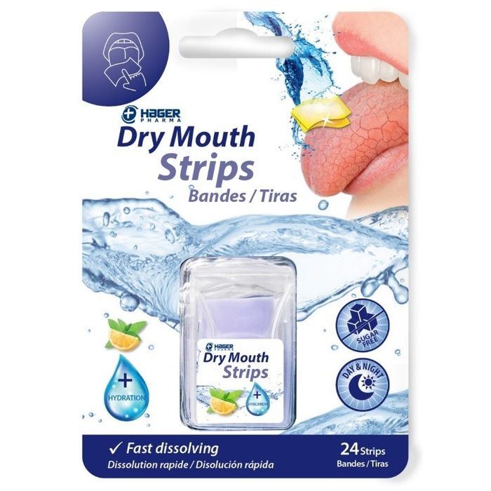 Hager Worldwide Dry Mouth Fast Dissolving Strips 24 Count Oral Care Pasteur Pharmacy