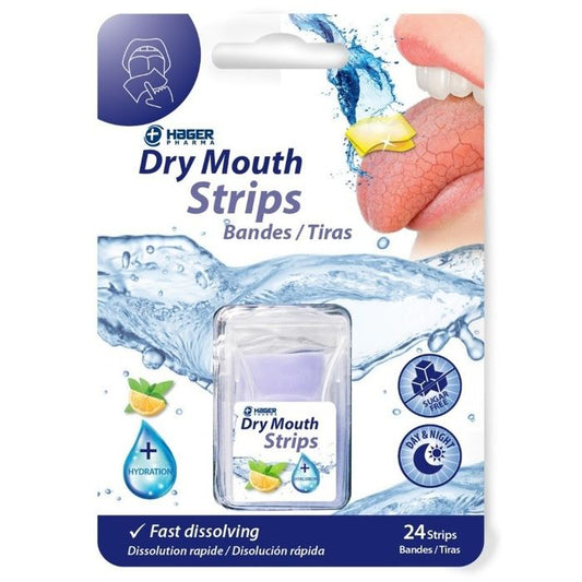 Hager Worldwide Dry Mouth Fast Dissolving Strips 24 Count Oral Care Pasteur Pharmacy
