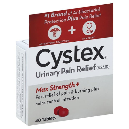 Cystex Urinary Pain Relief, Max Strength+, Tablets Health & Beauty Pasteur Pharmacy