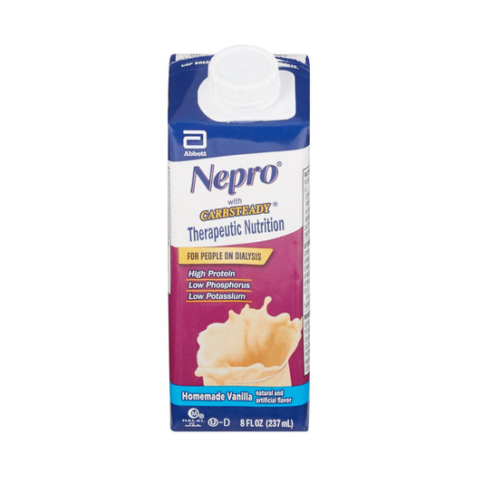 Abbott Nepro With Carb Steady Therapeutic Nutrition Vanilla Ready-to-Drink 8 Fl Oz Tetra Nutrition Drinks & Shakes Pasteur Pharmacy