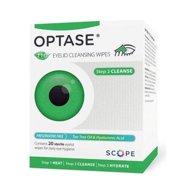 Optase Lid Wipes Tea Tree Oil - 20ct Eye Care Product Pasteur Pharmacy