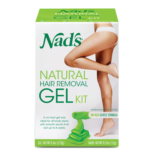Nad's Natural Hair Removal Gel Wax Kit, 6 Oz Hair Removal Pasteur Pharmacy