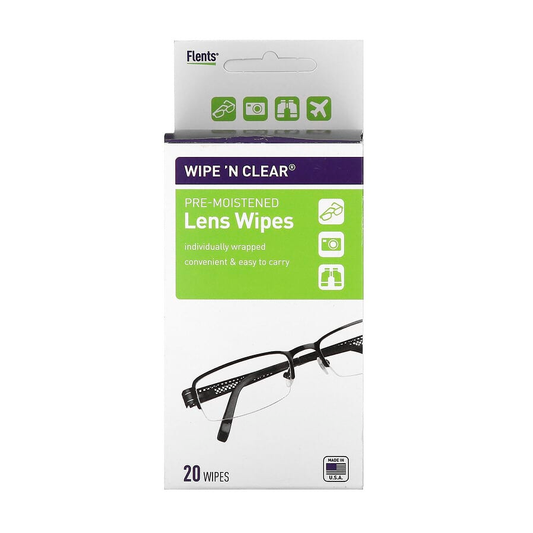 Flents Wipe 'N Clear Sterile Eye Pads – Soft & Absorbent, 20 Count Vision Care Pasteur Pharmacy