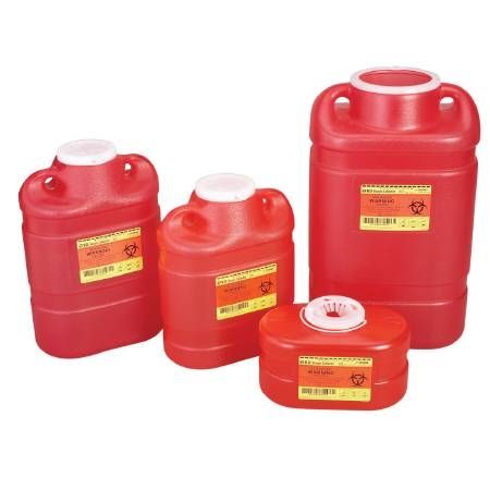 BD Sharps Collector 6.9 Qt Red Medical Supplies Pasteur Pharmacy