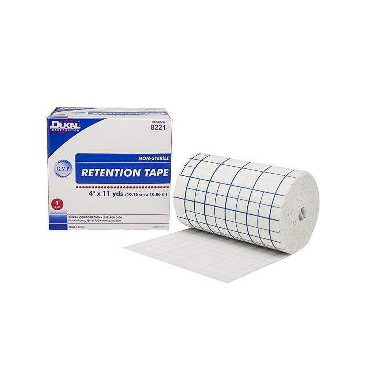 Dukal 8221 4 In. X 11 Yards Retention Pre Cut Tape Tape Measures Pasteur Pharmacy