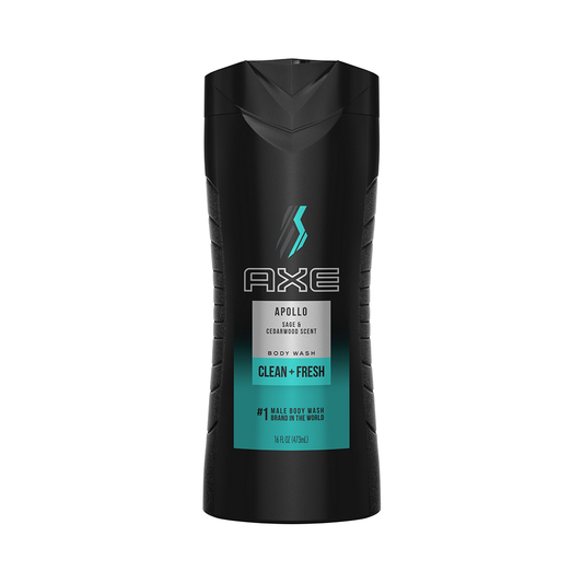 AXE Body Wash, Apollo, Sage & Cedarwood, 12H Refreshing Scent 16 Fl Oz Body Wash Pasteur Pharmacy