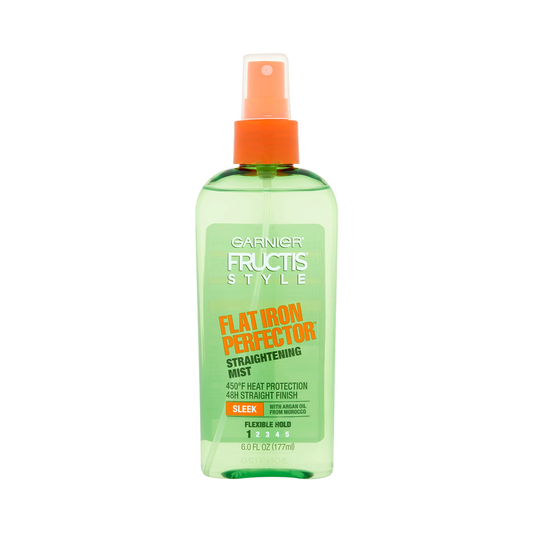 Garnier Fructis Style Sleek & Shine Flat Iron Perfector Flexible Hold Straightening Mist - 6 Fl Oz Hair Care Pasteur Pharmacy