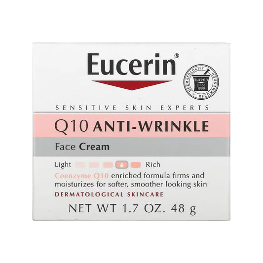 Eucerin Q10 Anti-Wrinkle Sensitive Skin Unscented Face Cream - 1.7oz Health & Beauty Pasteur Pharmacy