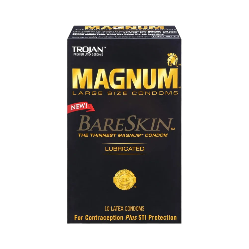 Trojan Magnum Large Size BareSkin Lubricated Latex Condoms Condoms Pasteur Pharmacy