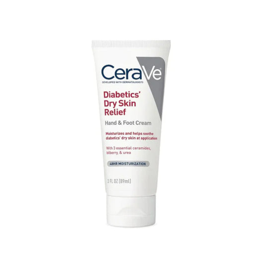 CeraVe Diabetics Dry Skin Relief Hand And Foot Cream, 3 Oz Personal Care Pasteur Pharmacy