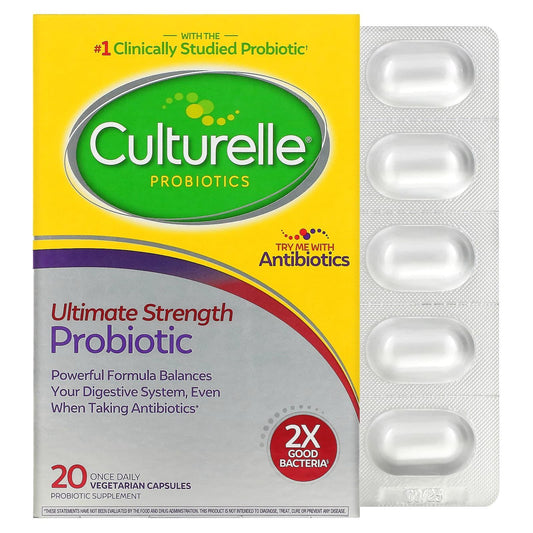 Culturelle Digestive Health Probiotic Capsules Extra Strength 20 ct Vitamins & Supplements Pasteur Pharmacy