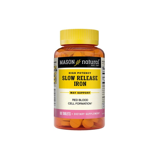 Mason Natural High Potency Slow Release Iron 50 Mg 60 Tablets Vitamins & Supplements Pasteur Pharmacy