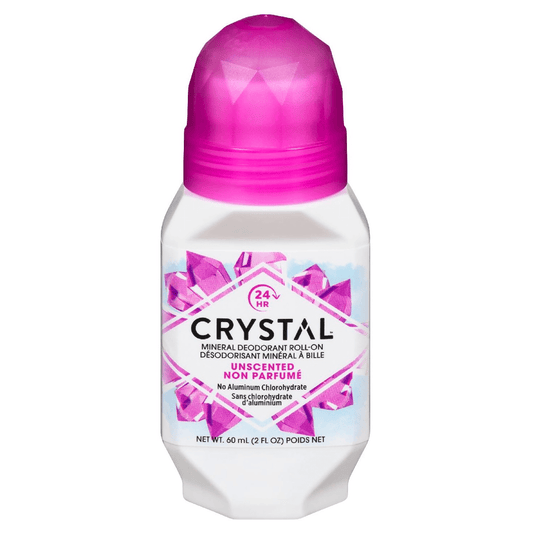 Crystal Deodorant Roll On, Mineral Enriched, Unscented 2.25 Fl Oz Deodorant Pasteur Pharmacy