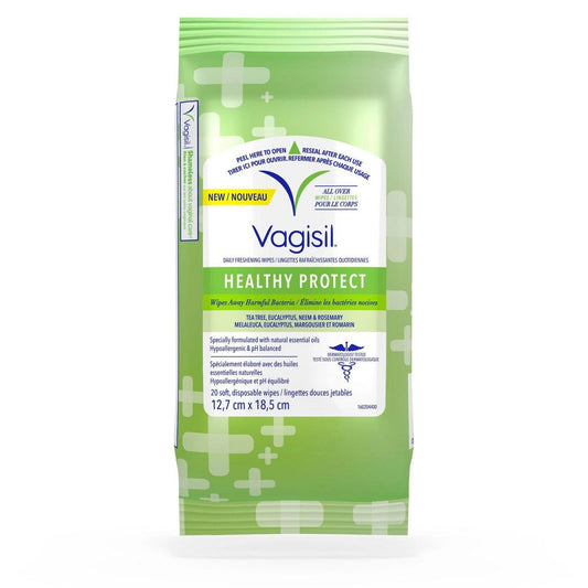 Vagisil Healthy Detox Daily Freshening Wipes, pH-Balanced, 20 Count Health & Beauty Pasteur Pharmacy