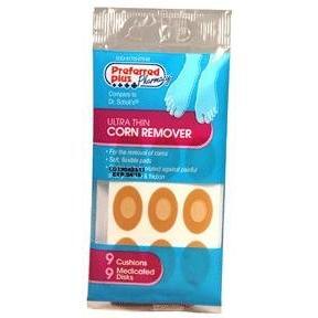 Preferred Plus Ultra Thin Corn Remover 9 Cushions,9 Medicated Disks Foot Care Pasteur Pharmacy