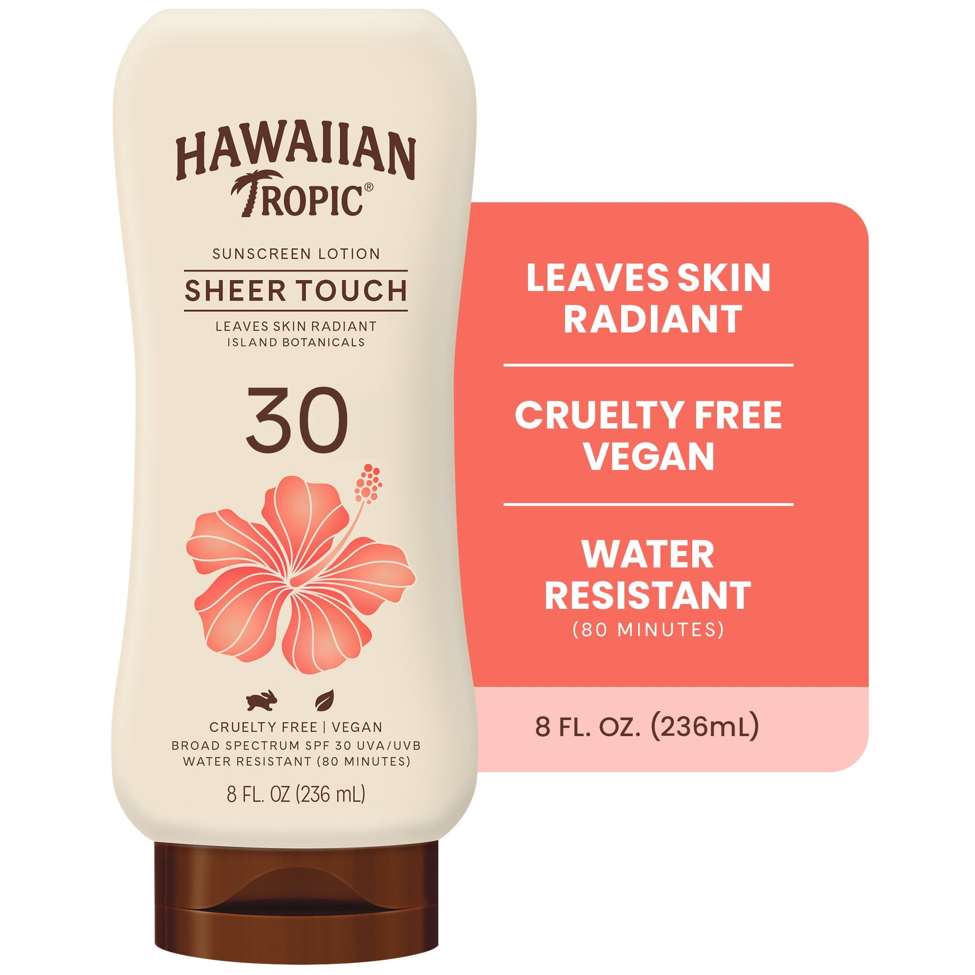 Hawaiian Tropic Sheer Touch Ultra Radiance Lotion Sunscreen - SPF 30, 8 Fl Oz Sunscreen Pasteur Pharmacy