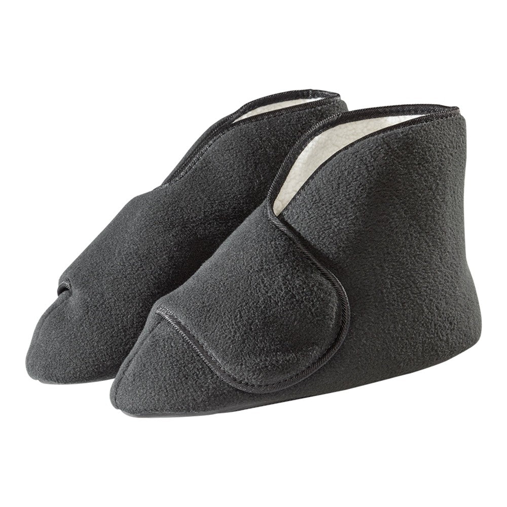Silverts Diabetic Bootie Slippers - Black, Medium / X-Wide Clothing Pasteur Pharmacy