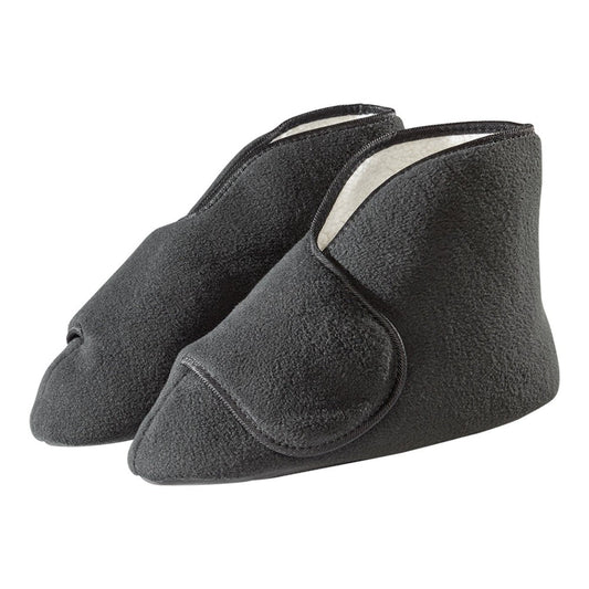 Silverts Diabetic Bootie Slippers - Black, Medium / X-Wide Clothing Pasteur Pharmacy
