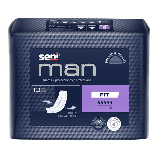 Seni Man Fit Bladder Control Pad Moderate Absorbency 3-1/2 X 15-7/10 Inch Incontinence Aids Pasteur Pharmacy