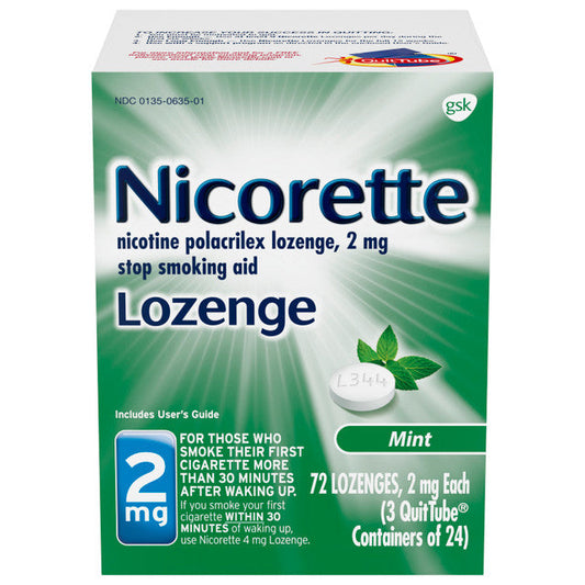 Nicorette Mini Nicotine Lozenges, 2 mg (72 Count) Medicine & Drugs Pasteur Pharmacy