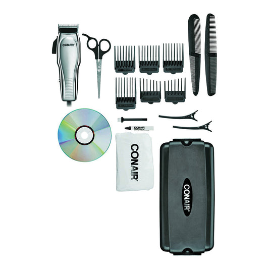 Conair Custom Cut Haircut Kit, Chrome, 21 Piece Shaving & Grooming Pasteur Pharmacy