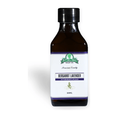Stirling Soap Co. Bergamot Lavender Shaving Collection Shaving Set Pasteur Pharmacy Aftershave Splash 3.4oz
