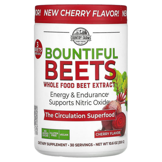 Country Farms Bountiful Beets, Cherry Flavor 10.6 Oz Vitamins & Supplements Pasteur Pharmacy