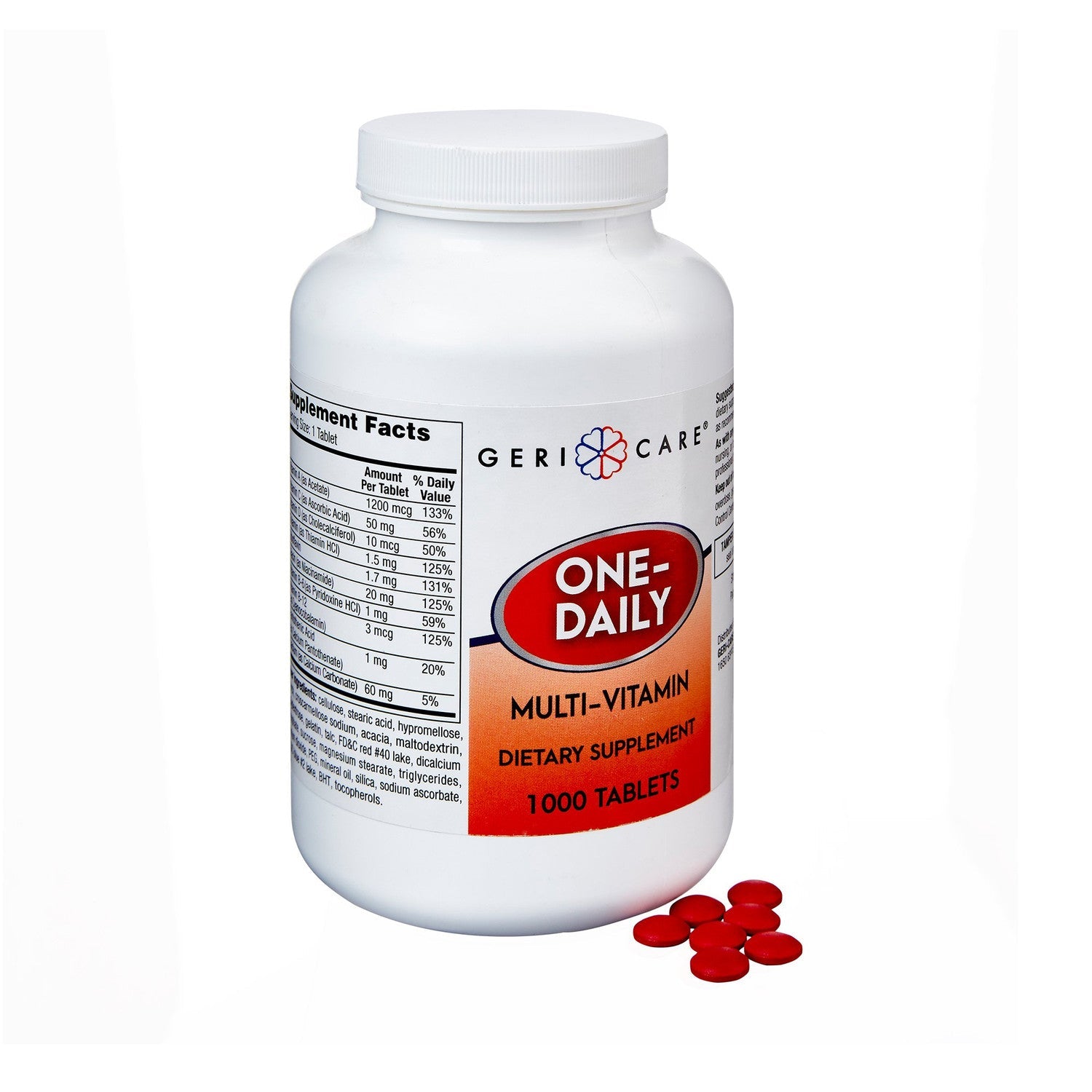 McKesson Multivitamin Supplement Geri-Care Tablet 1000 Per Bottle Vitamins & Supplements Pasteur Pharmacy