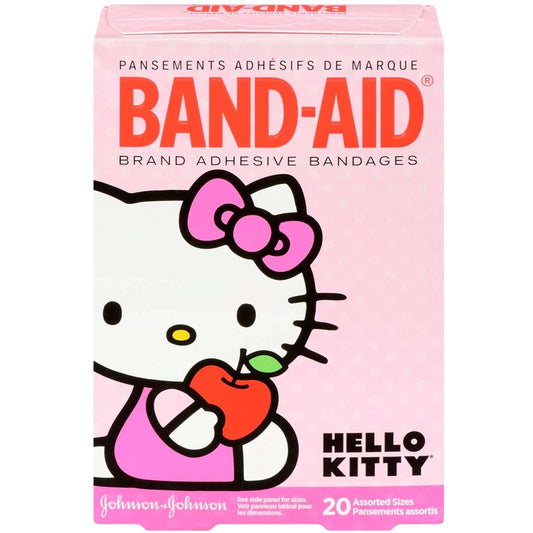 Band-Aid Brand Adhesive Bandages For Minor Cuts, Hello Kitty Characters, Assorted Sizes First Aid Pasteur Pharmacy