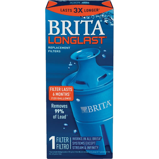 Brita Longlast Pitcher Water Filter Cartridge - 6 Month Replacement Water Filters Pasteur Pharmacy