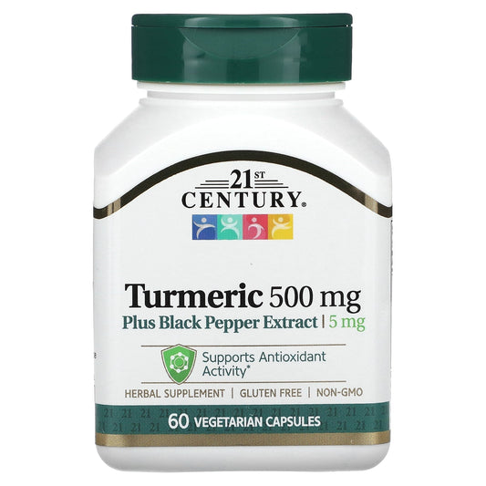 21st Century Turmeric Complex 500Mg Capsules 60Ct Vitamins & Supplements Pasteur Pharmacy