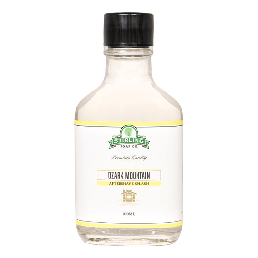 Stirling Soap Co. Ozark Mountain Shaving Collection Shaving Set Pasteur Pharmacy Aftershave Splash 3.3oz