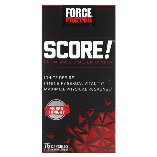 Force Factor Score! Premium Libido Enhancer, 76 Capsules Vitamins & Supplements Pasteur Pharmacy