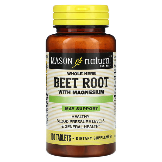 Mason Natural® Beet Root (500 mg) with Magnesium Vitamins & Supplements Pasteur Pharmacy