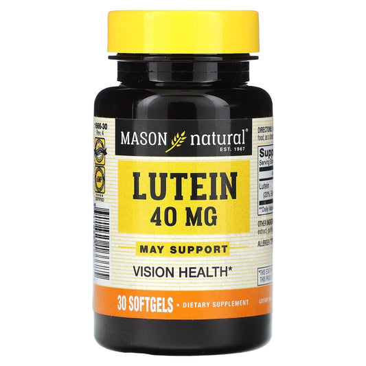 Mason Natural® Lutein 40 mg Ultra Strength – 30 Softgels Vitamins & Supplements Pasteur Pharmacy