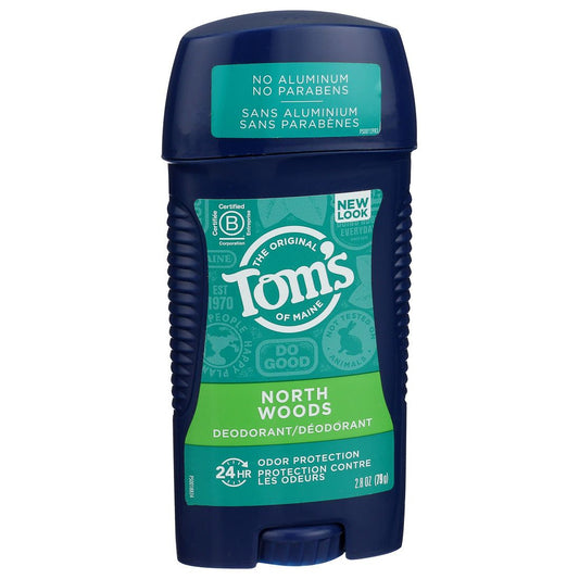 Tom's of Maine Deodorant, North Woods Scent, Aluminum Free 3.25 Oz Deodorant Pasteur Pharmacy