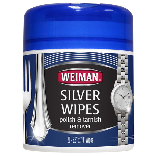 Weiman Silver Polish & Tarnish Remover Wipes - 20ct Furniture Cleaners & Polish Pasteur Pharmacy