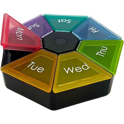 Ezy-Dose Portable Weekly Pill Organizer Health Care Pasteur Pharmacy