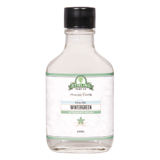 Stirling Soap Co. Glacial - Wintergreen Shaving Collection Shaving Set Pasteur Pharmacy Aftershave Splash 3.4oz