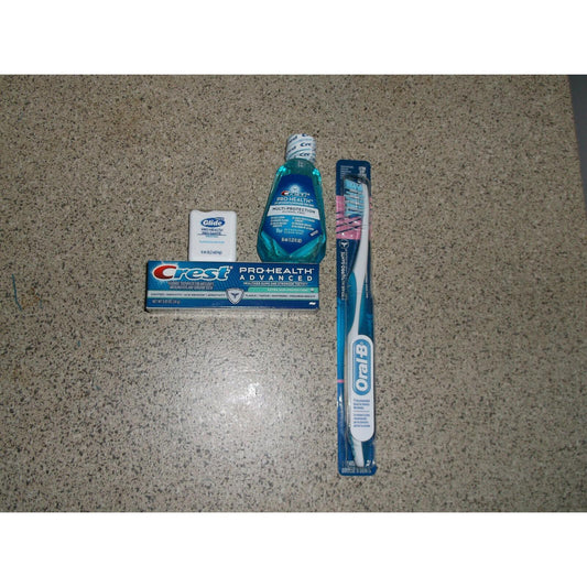 Oral-B Crest Pro-Health Advanced .85 OZ /Mouthwash .22 Fl OZ/Glide 4.53MM & Kit Mouthwash Pasteur Pharmacy