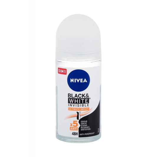 Nivea Black & White Invisible Ultimate Impact Ball Antiperspirant, 50 Ml Deodorant Pasteur Pharmacy