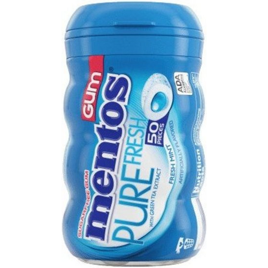 Mentos Pure Fresh Gum, Spearmint, With Green Tea Extract 10X15 ct Candy & Chocolate Pasteur Pharmacy