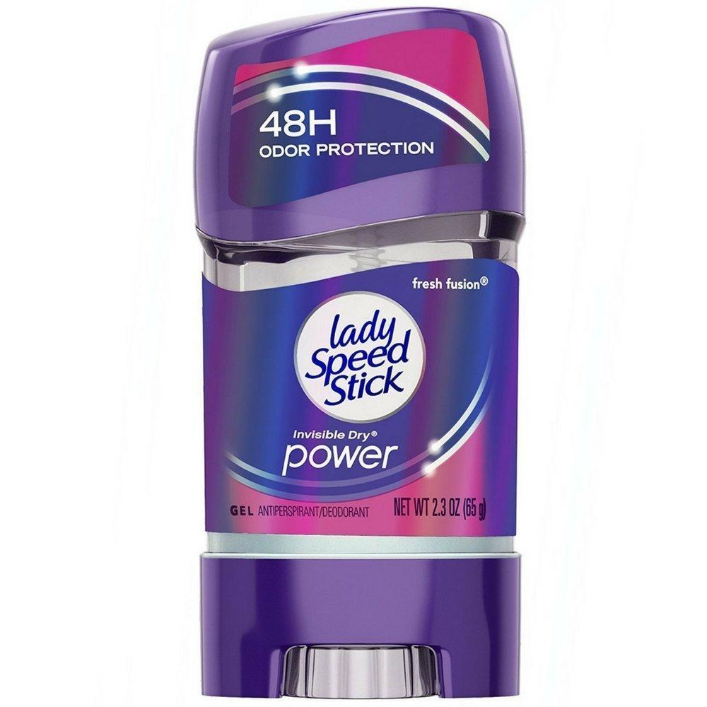 Lady Speed Stick Invisible Dry Antiperspirant/Deodorant, Power, Fresh Fusion, Gel Deodorant Pasteur Pharmacy