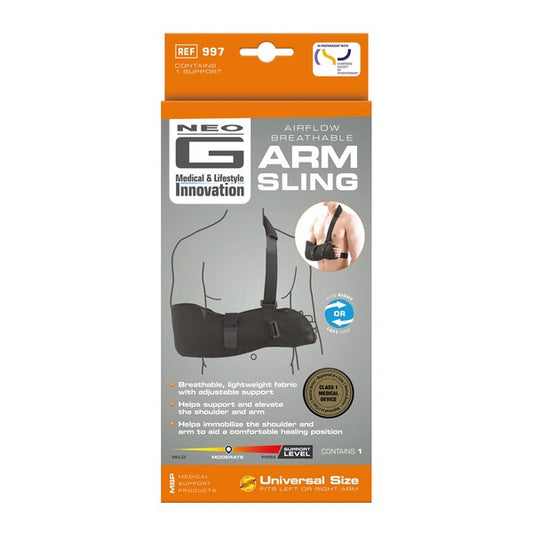 Neo G Airflow Breathable Arm Sling, Adjustable Size Gun Slings Pasteur Pharmacy