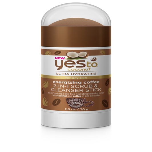 Yes To Coconut Coffee Scrub/Cleanser Stick - 2.5oz Scrubs Pasteur Pharmacy