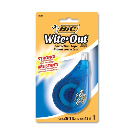BiC Wite Out EZ Correct Correction Tape, White 50523, 4.2mm X 12m Correction Tapes Pasteur Pharmacy