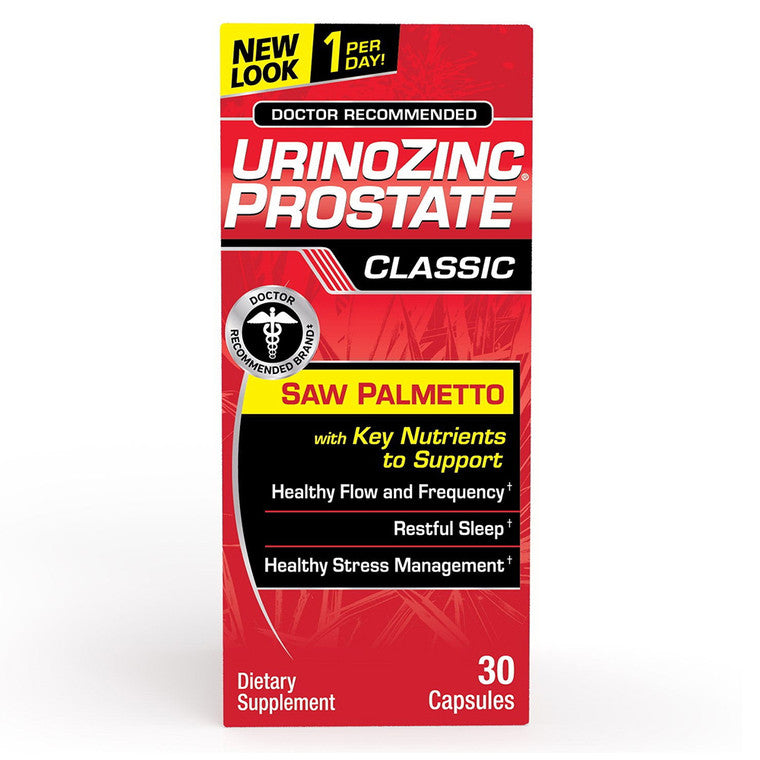Urinozinc Prostate Classic Formula Health Supplement, 60 Capsules Vitamins & Supplements Pasteur Pharmacy