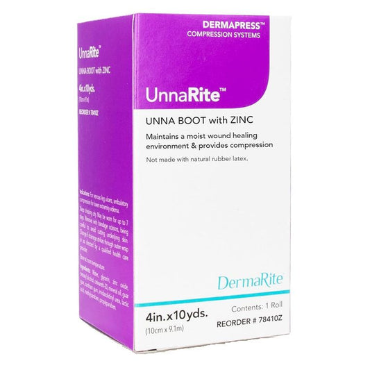 DermaRite UnnaRite™ Zinc Oxide Unna Boot – 4" x 10 Yards Vitamins & Supplements Pasteur Pharmacy