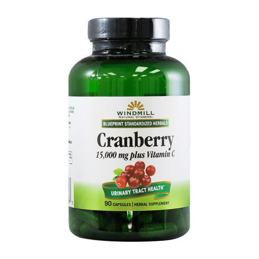 Windmill® Cranberry Plus Vitamin C – 15,000 mg (90 Capsules) Vitamins & Supplements Pasteur Pharmacy